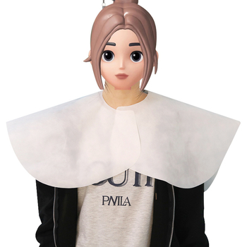 Vienkartinis neausto audinio plaukų dažymo šalikas profesionaliems salonams