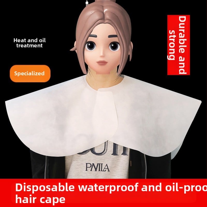 Vienkartinis neausto audinio plaukų dažymo šalikas profesionaliems salonams