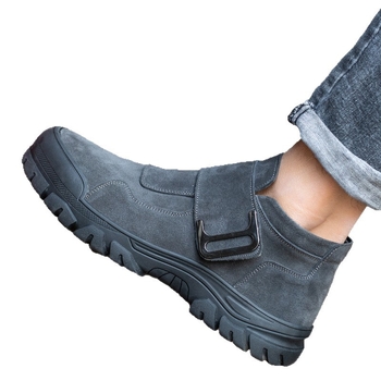 Pantofi de siguranță pentru electricieni cu protecție la impact și perforare, anti-spark, rezistenți la căldură, din velur, talpă din cauciuc, vârf din oțel