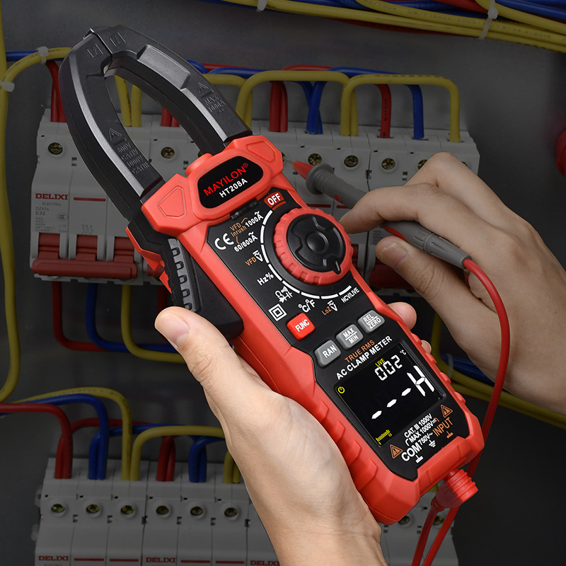 Ψηφιακός κλιπ-μετρητής HT208A/D, μέτρηση χωρητικότητας, υψηλό ρεύμα