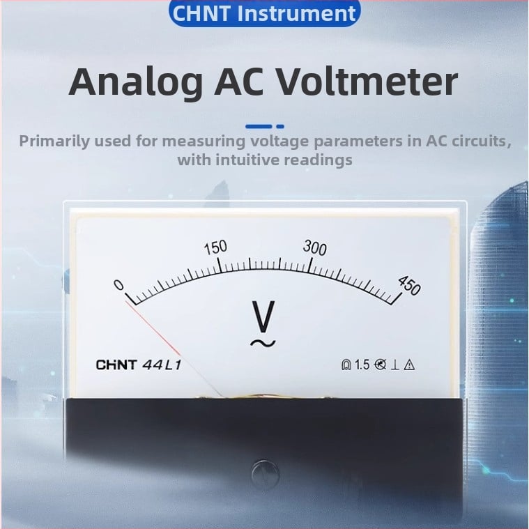 Chint ukazovací ampermeter 44L1-A, voltmeter 44L1-V, 450V, 150/5A, 44C2