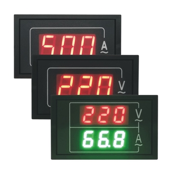 AC voltmetar i ampermetar, visokoprecizan digitalni prikaz, 110V/220V/380V, trifazni instrument