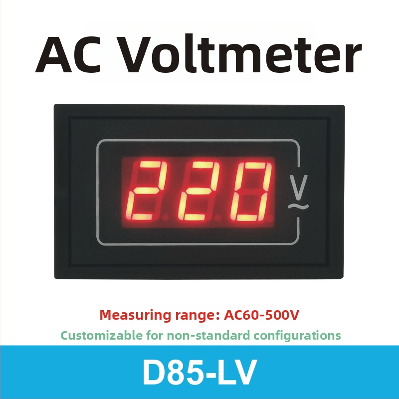 AC voltmeter a ampérmeter, vysokoprácny digitálny displej, 110V/220V/380V, trojfázový prístroj