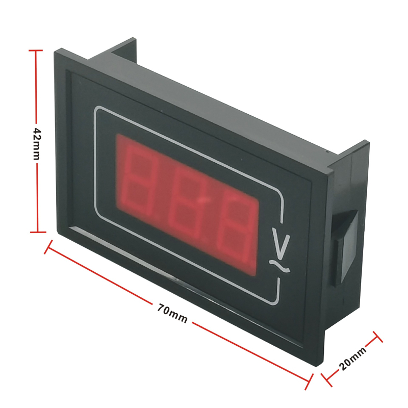 AC voltmetar i ampermetar, visokoprecizan digitalni prikaz, 110V/220V/380V, trifazni instrument
