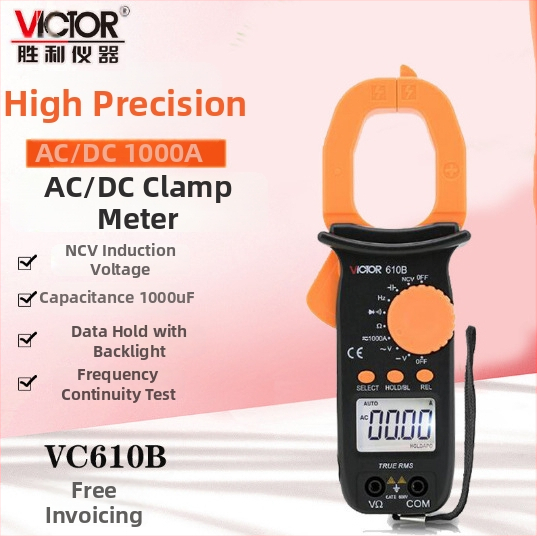 Victor VC610C/VC610B kleštni multimetar s mjerenjem kapaciteta i struje za AC/DC