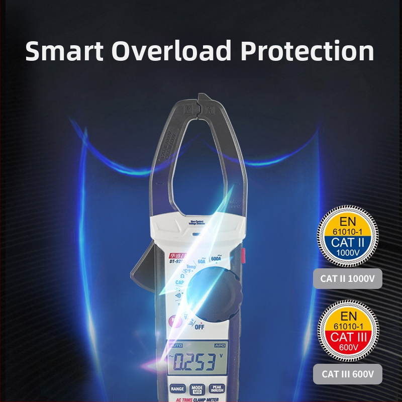 DT-9280 Digitalni klemperski ampermetar, visoka preciznost True RMS, automatski digitalni zaslon