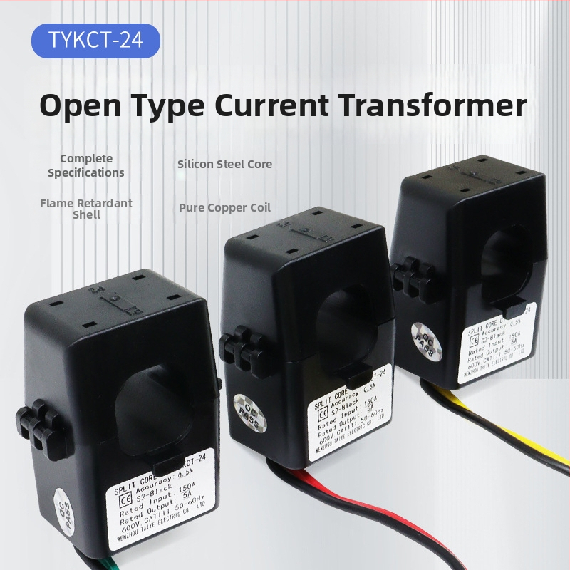 TY KCT24 otvoreného typu prúdový transformátor, 100/5A, 200/5A