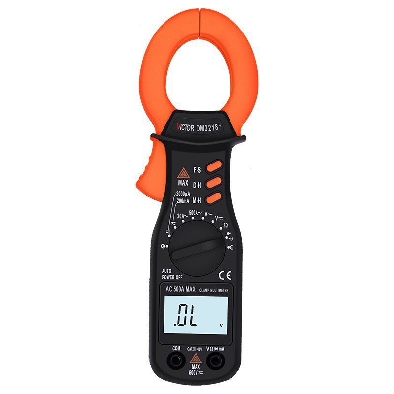 Victor DM3218 klempni multimetar, AC struja do 500 A, napon do 600 V, otpor do 20 mΩ