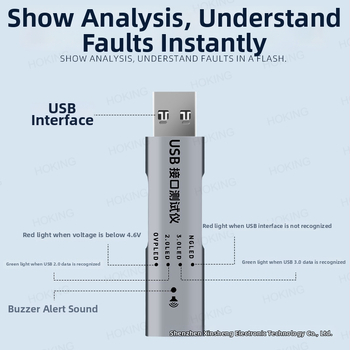 USB protokolový tester, prenosný merací prístroj pre USB 2.0/3.0 signálovú konektivitu, model C01, XSOON