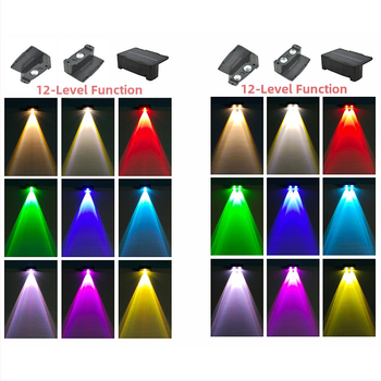 Ηλιακό φως τοίχου για πλύση τοίχων με κυρτό φακό - εξωτερικός κήπος, IP65, 12 λειτουργίες χρωμάτων