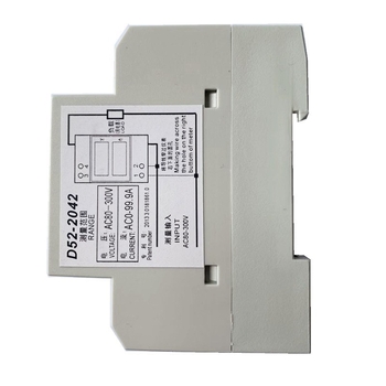 D52-2042 DIN-rail jednofazni digitalni mjerač struje i napona, 3-znamenkasti zaslon, AC 80-300V, točnost 1%