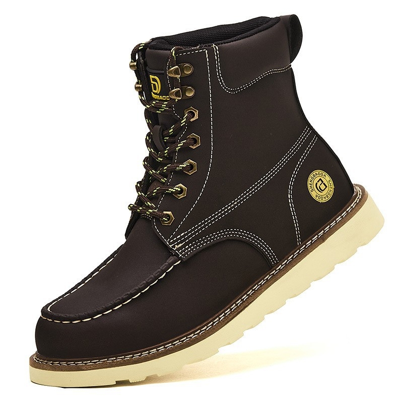 Ghete de protecție de lucru, cu vârf din oțel, înalte, anti-șoc, anti-perforație, rezistente la uzură și antiderapante pentru lucru în exterior