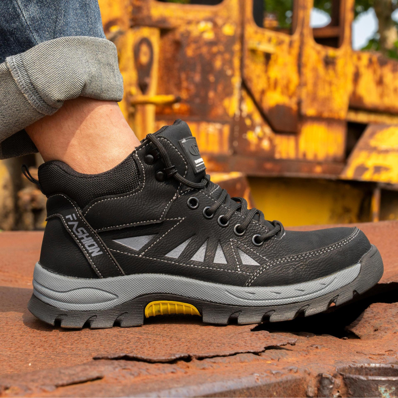 Sigurne radne cipele s čeličnom prstom, protuklizne, otporne na habanje, otporne na udarce i perforaciju, prozračne