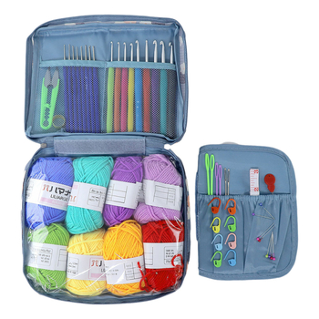 Set de unelte pentru tricotat pulover cu croșete - Zhiyue T1T, 24 buc., 470 g, stil drăguț