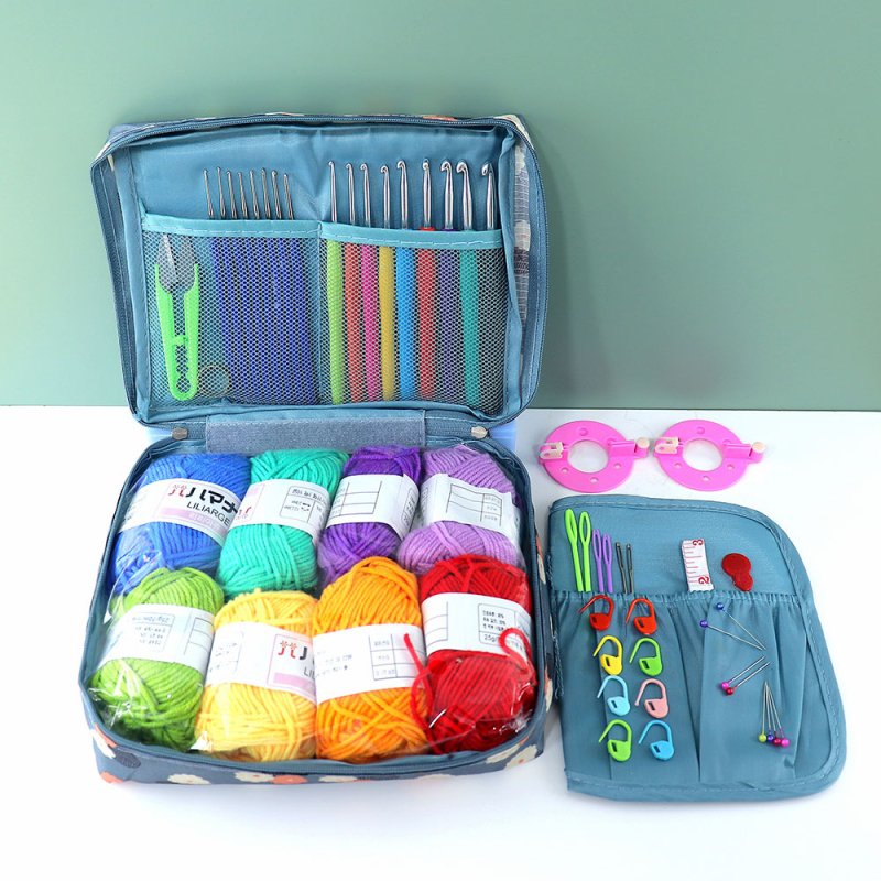 Set de unelte pentru tricotat pulover cu croșete - Zhiyue T1T, 24 buc., 470 g, stil drăguț