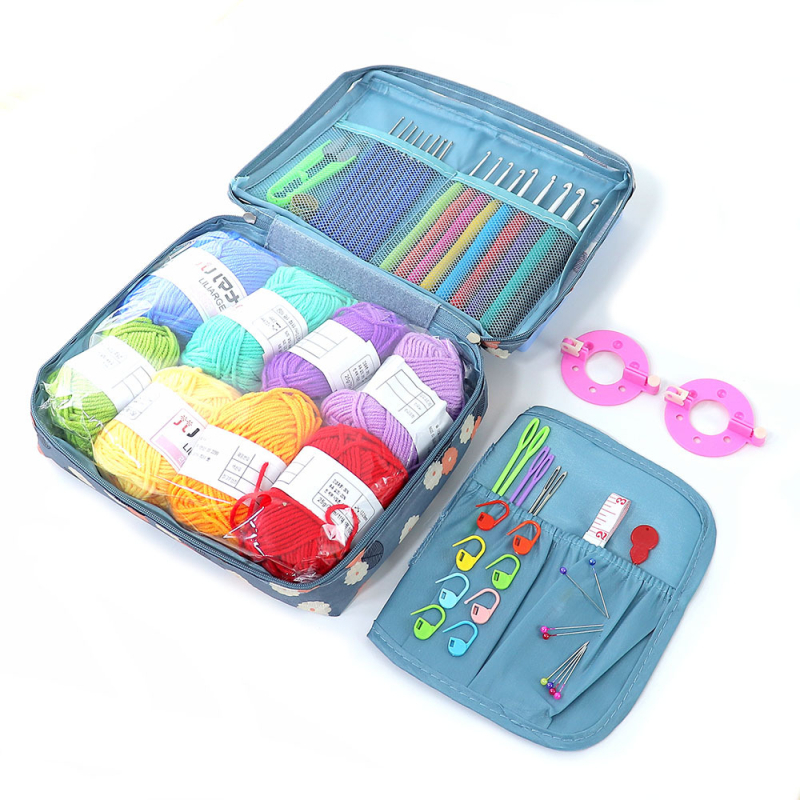 Set de unelte pentru tricotat pulover cu croșete - Zhiyue T1T, 24 buc., 470 g, stil drăguț