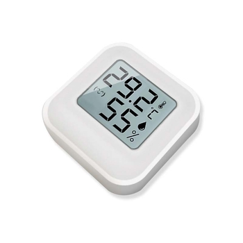 Mini unutarnji digitalni termometar-higrometar sa zaslonom osmijeha, ugrađena baterija, visoka preciznost, temperatura ±0.5°C, vlaga ±3%