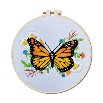 Qianniu DIY hímzőkészlet kezdőknek — Suzhou és Xiang hímzés, keresztszemes pamut vásznon, nappalira