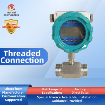 Turbínový průtokoměr pre tekutiny – Ruitest Instruments, 0-2000 m³/h, digitálny displej