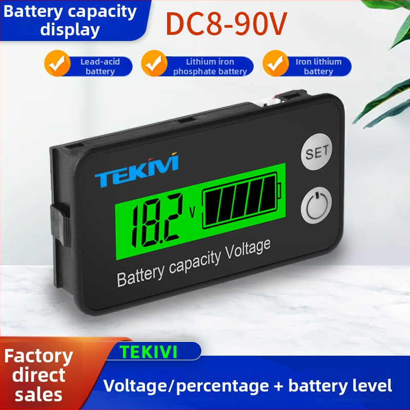 TEKIVI JX-6136 LCD измервател на мощност, вход 8-90 V, изход 8-90 V, -10 до +65 °C