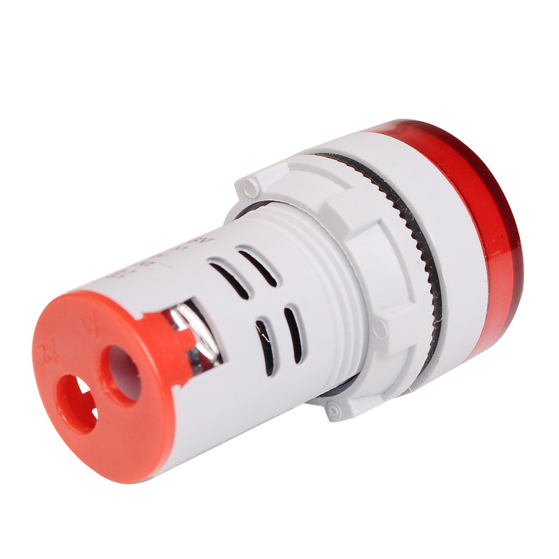 ST16VD Indikator signala DC napona, 22 mm okrugli panelni voltmetar, 12–24 V, univerzalni ulaz, raspon mjerenja 6–100 V