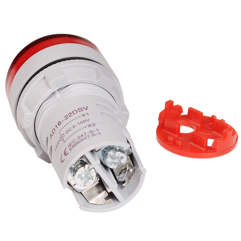 ST16VD Indikator signala DC napona, 22 mm okrugli panelni voltmetar, 12–24 V, univerzalni ulaz, raspon mjerenja 6–100 V
