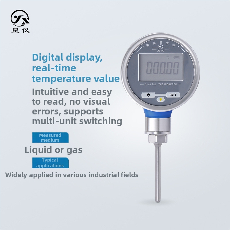 Xingyi CWDZB3 Digitális kijelzős hőmérő, ipari nagy precizitású Pt100 hőmérséklet-szenzor-transzmitter, beépített akkumulátorral