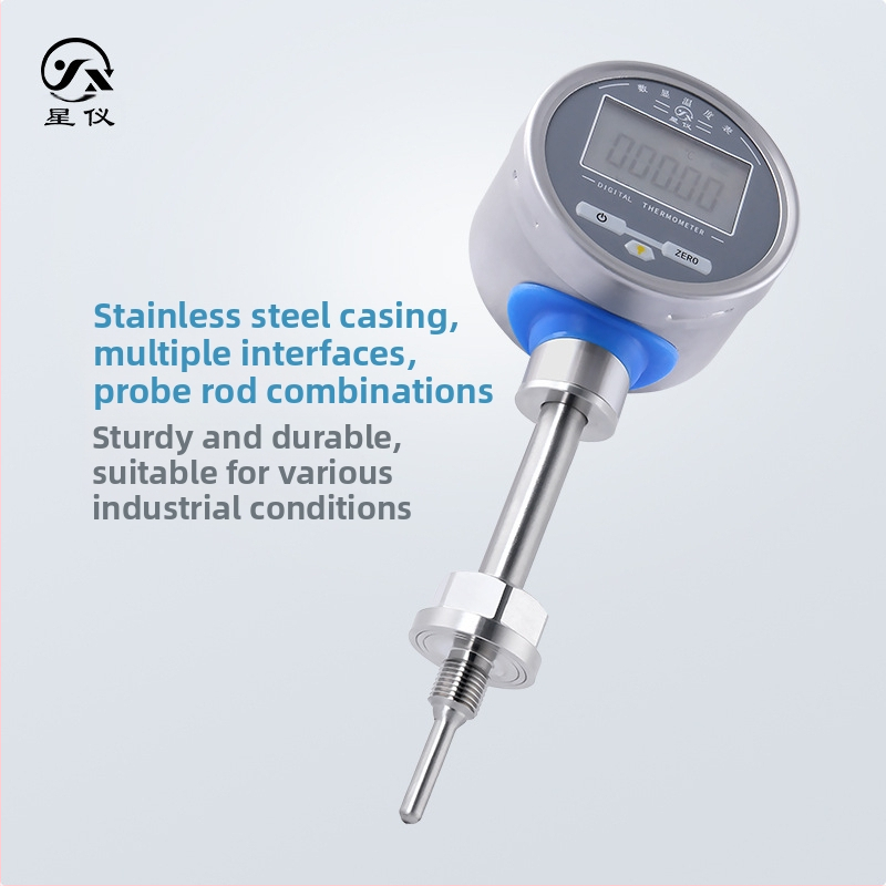 Xingyi CWDZB3 Digitális kijelzős hőmérő, ipari nagy precizitású Pt100 hőmérséklet-szenzor-transzmitter, beépített akkumulátorral