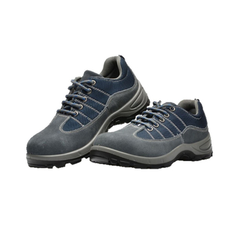 Pantofi de protecție pentru bărbați, respirabili, anti-șoc și anti-perforație, ușori, din piele nubuc, vârf din oțel
