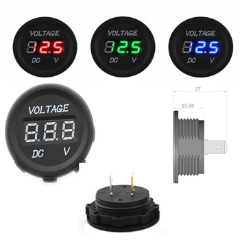 Guangju DC akkumulátorfeszültség-mérő LED kijelzővel, autók és lakókocsik számára, működő áramerősség 20, CE tanúsítvány, feszültségtartomány alatt 50V, érintkezési ellenállás ≤50, szigetelési ellenállás ≤100, elektromos élettartam ≥10000 ciklus