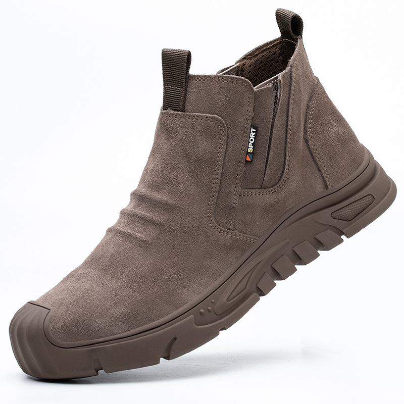 Pracovná obuv s oceľovou špičkou – proti nárazu a perforácii, protišmyková, odolná voči opotrebeniu, vysokoteplotná odolnosť