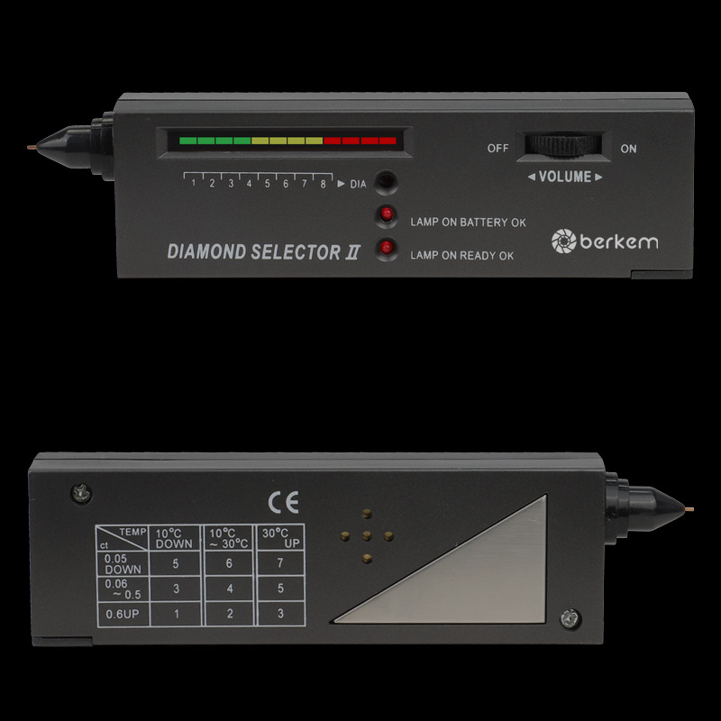 Stilou pentru testarea diamantelor, modelul 168, alimentare 9V, testare a durității și identificare a diamantelor