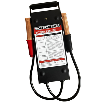 Дигитален тестер за автомобилни батерии – измерване на ток 0-120 A, напрежение 0-12 V, вътрешно съпротивление 0-0.025 Ω, температура -50 до 50 °C, захранване 12 V