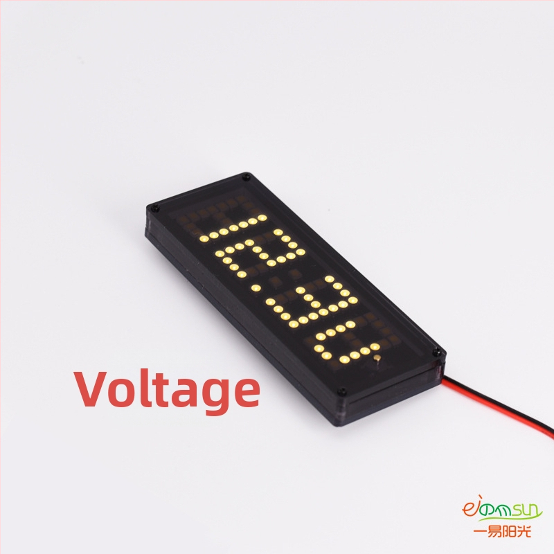 LED hodiny s bodovou mriežkou pre auto, vnútorný teplomer, meranie napätia batérie, RX8025 vysokoprecízny časovací IC, DIY inštalácia