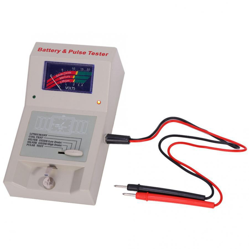 Alat za popravak satova s elektroničkim testerom baterija i testerom kvarcnog mehanizma, elektronički mjerni instrument.
