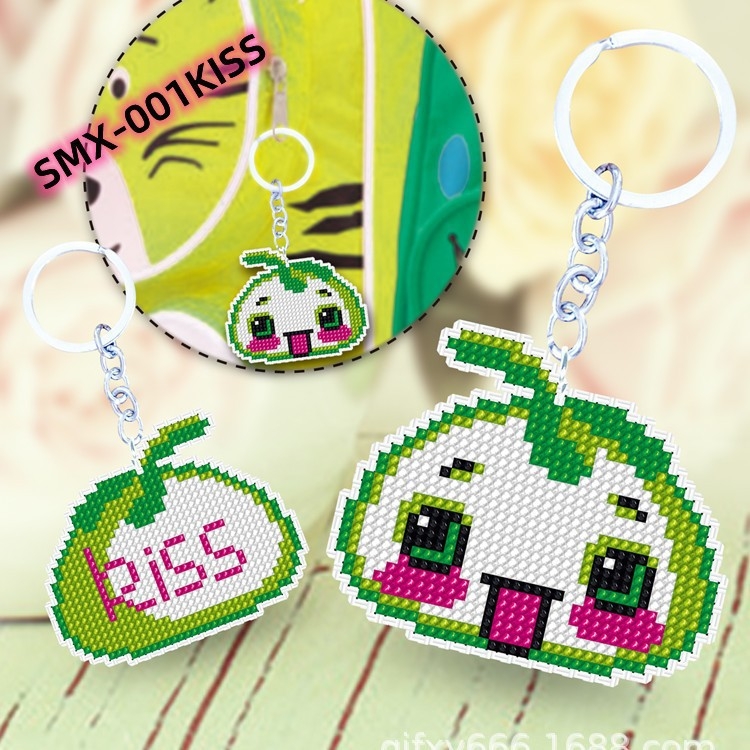 Set za križni vez s dvostrukom izvezenom – motiv crtani/anime, platno 18CT