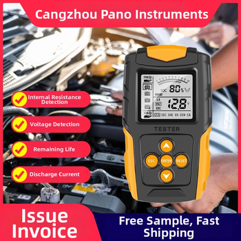 Diagnostický tester batérií pre auto 12V/24V, CCA a meranie vnútorného odporu, analytik pre motocykle, rýchly test