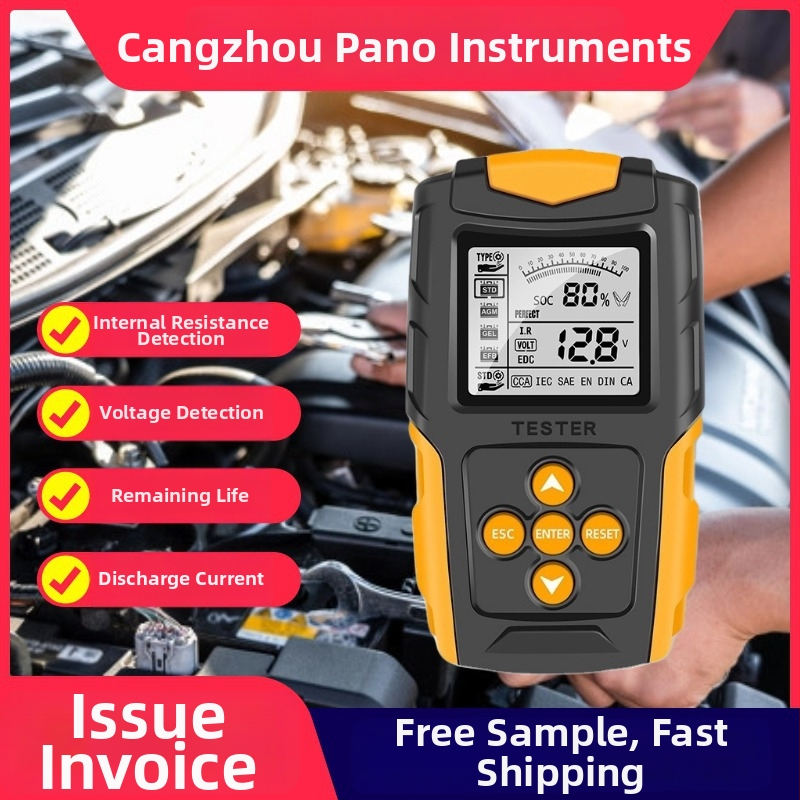 Diagnostický tester batérií pre auto 12V/24V, CCA a meranie vnútorného odporu, analytik pre motocykle, rýchly test