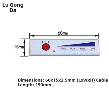 LGD 2-5S lítium batériový balík percentuálny indikátorový panel, zobrazenie 0-60V, -10°C až 65°C