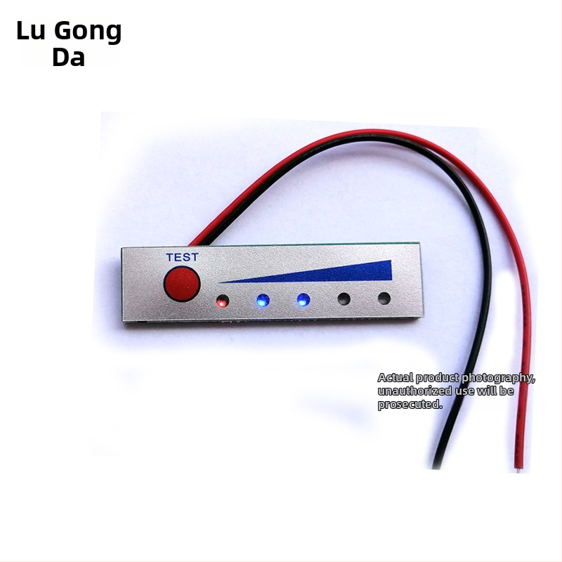 LGD 2-5S lítium batériový balík percentuálny indikátorový panel, zobrazenie 0-60V, -10°C až 65°C