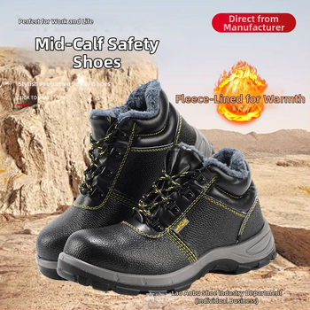 Pánska pracovná obuv s ochranou proti nárazu a perforácii, nízky strih, oceľová špička, mikrovlákno hovädzej kože druhého vrstvenia