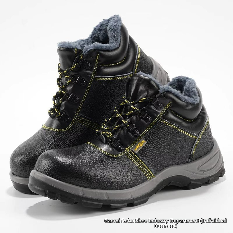 Pánska pracovná obuv s ochranou proti nárazu a perforácii, nízky strih, oceľová špička, mikrovlákno hovädzej kože druhého vrstvenia