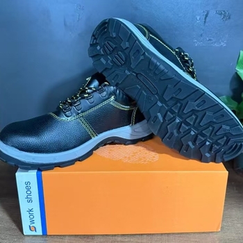 Încălțăminte de protecție pentru muncă, PU piele sintetică, talpă joasă, protecție antișoc și antiînțepare, rezistentă la abraziune, la ulei și praf, protecție a limbii