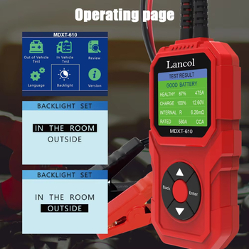 MDXT-610 Μετρητής εσωτερικής αντίστασης μπαταρίας αυτοκινήτου – Υψηλής ακρίβειας μέτρηση τάσης και αντίστασης