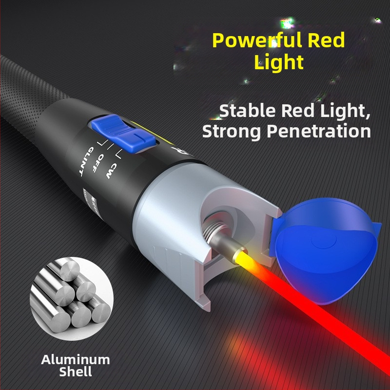 Detektor optického vlákna a laserový tester, model B2-10, rozsah merania 10 MW, napájanie 5 V, hmotnosť 0,16 kg