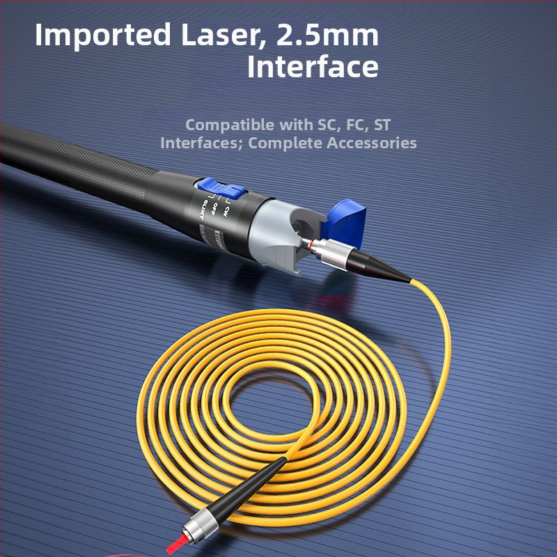 Detektor optického vlákna a laserový tester, model B2-10, rozsah merania 10 MW, napájanie 5 V, hmotnosť 0,16 kg