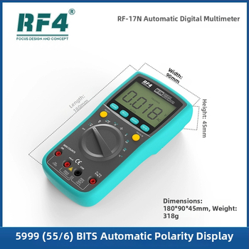 RF4 RF-17N Digitálny inteligentný tester napätia a multimeter pre dosky plošných spojov, telekomunikačná údržba