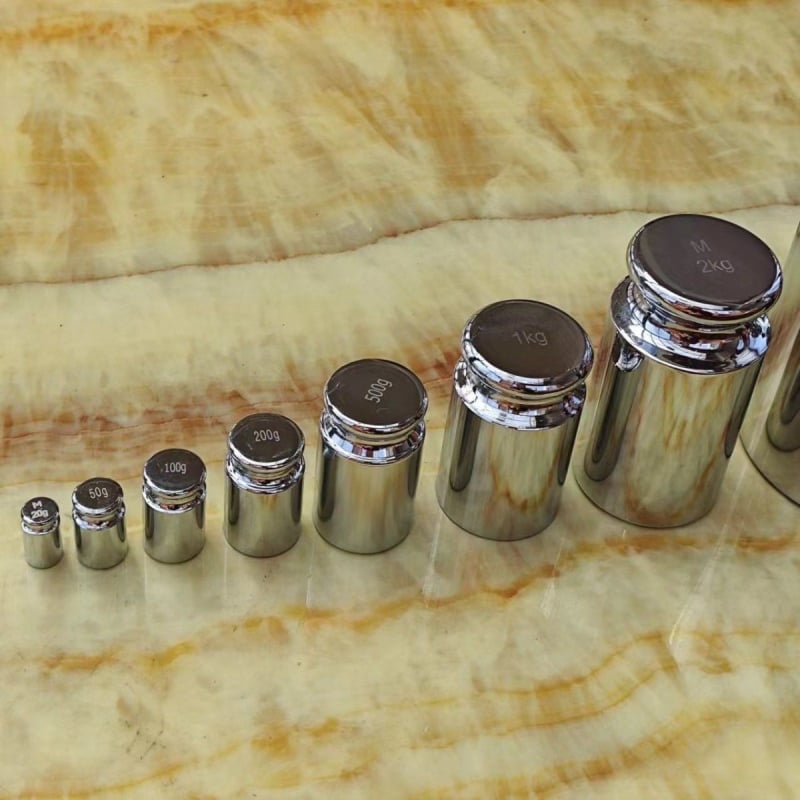M1-es osztályú kalibráló súly elektronikus mérlegekhez, 50/100/200/500 g súlyok, egyedi standard súly