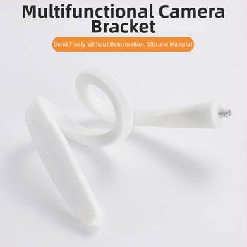 Navijajući nosač sigurnosne kamere — bez bušenja i lijepljenja; 90° rotacija; unutarnja i vanjska uporaba; materijal: silikon guma