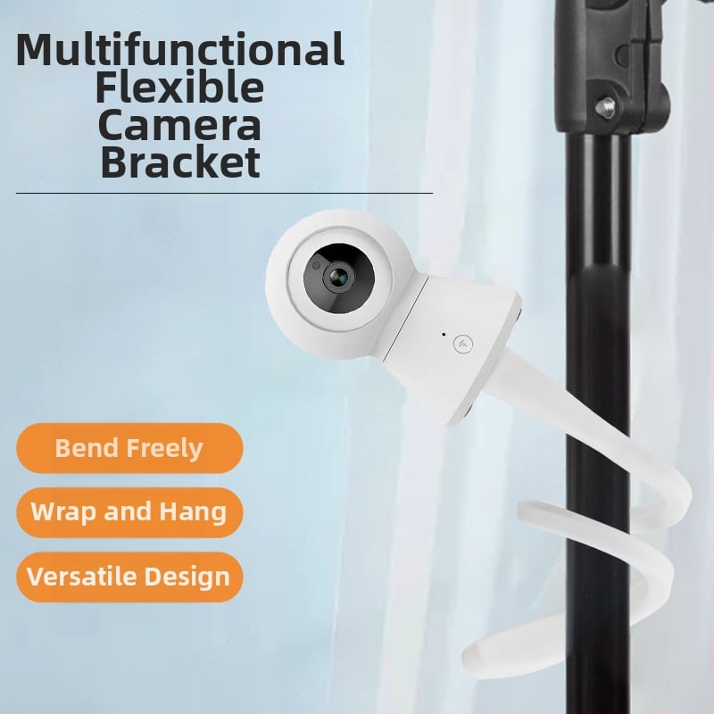 Navijajući nosač sigurnosne kamere — bez bušenja i lijepljenja; 90° rotacija; unutarnja i vanjska uporaba; materijal: silikon guma